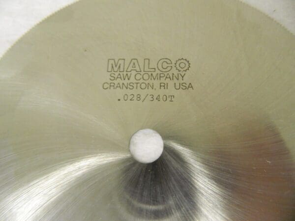 Malco Jeweler's Saw 6" Dia. x 0.028" Blade Thickness 340T HSS 06851091