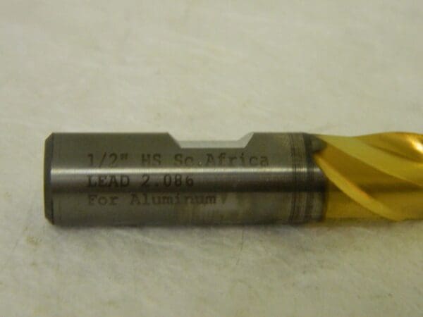 Putnam Tools HSS Spiral Flute Square End Mill 1/2" x 1-1/4" 2FL TiN QTY 2 91329