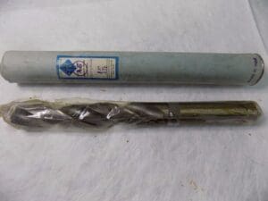 Indian Tool Mfg HSS Straight Shank Twist Drill 1-5/32" 118º RH Taper Lgth 2Fl