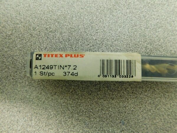 Titex Tools Parabolic Drill Bits 5Pk 7.20mm HSSe A1249TIN-7.2