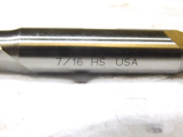 Cleveland HSS DE EndMill 7/16” Dia 13/16” LOC RH 2Fl 4-1/8” OAL QTY 2 C41978