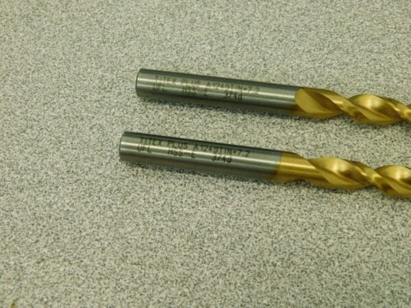 Titex Plus Jobber Drill 2Pk 7.2mm 130°Point TiN Finish Vanadium HSS A1249TIN-7.2