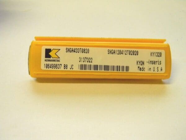 Kennametal Ceramic Inserts SNGA433T0820 Grade KY1320 Qty. 5 3137322