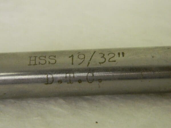 D.T.C. Tapered Shank Expansion Machine Reamer HSS 19/32" x 8" 6FL QTY 2 02530384