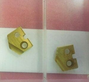 Allied Machine Carbide Inserts 10.5mm TiN Qty. 2 1C2YT-10.5