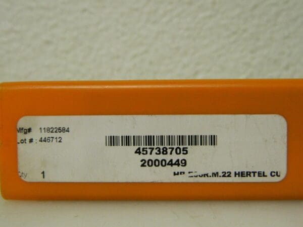 Hertel Indexable Toolholder RH for 0.087" Wide HB 2.2 Insert 2000449