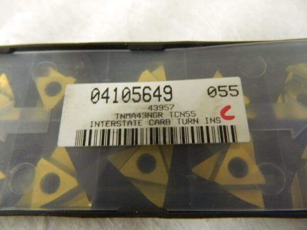 Interstate Carbide Grooving Inserts TNMA43 Grade TCN55 QTY 10 43957