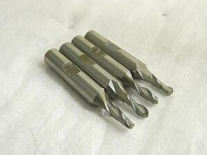 Melin Tool Cobalt Ball End Mills 3/16" x 3/8" Grade M42 2FL A-1206-B Qty 4 10356