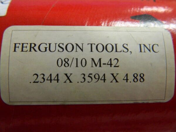 Ferguson Tools Pilot Drill Bit Alcrona 0.2344 x 0.3594 x 4.88 QTY 3 0810M42