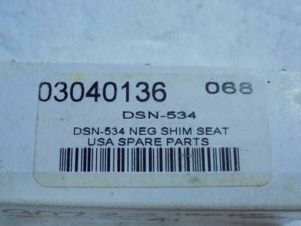 Precision Indexable Shim Seat Inserts 55º Carbide DSN-534