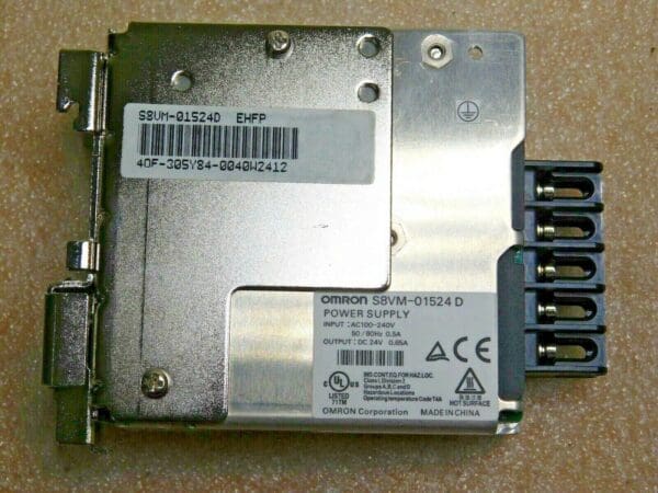 Omron Power Supply Unit Open 24 VDC 0.65 A 15 W Output S8VM-01524D