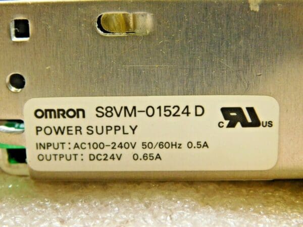 Omron Power Supply Unit Open 24 VDC 0.65 A 15 W Output S8VM-01524D