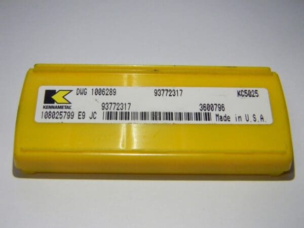 Kennametal Carbide Grooving Inserts DWG 1006289 KC5025 Qty 5 93772317