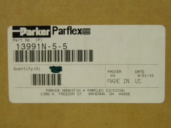 Parker Hose Adaptor Elbow Female JIC 37° Swivel 90° Elbow Qty 2 13991N-5-5