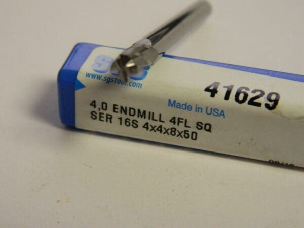 SGS 8mm LOC 50mm OAL, 4 Fl Solid Carbide Square End Mill QTY 2 41629