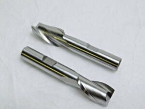 Square End Mills HSS 1/2" x 13/16" LOC x 3/8" SD x 2-1/2" OAL 2FL Qty 2 27646