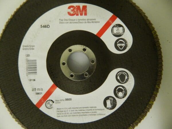 3M Coated Zirconia Alumina Flap Discs 2 Pack 7" Dia 7/8" Hole 28931