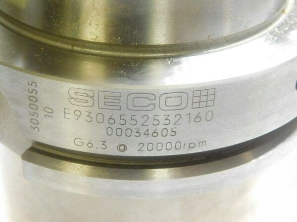 Seco Shell Mill Holder HSK100A Taper Shank 32mm Pilot E9306552532160 34605