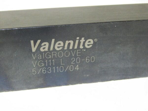 Valenite Grooving Toolholder 1.25” Shank Dia 0.630” Max DOC LH 6” OAL 52719