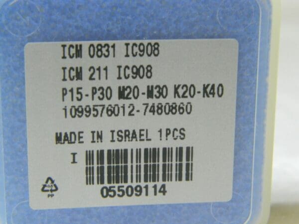 Iscar Replaceable Drill Tip Series ICM 21.11mm Diam Grade IC908 140° 5509114