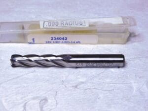 Controx HSSCO Corner Radius End Mill 3/8”Dia .090” Radius 1.5”LOC QTY 2 23402