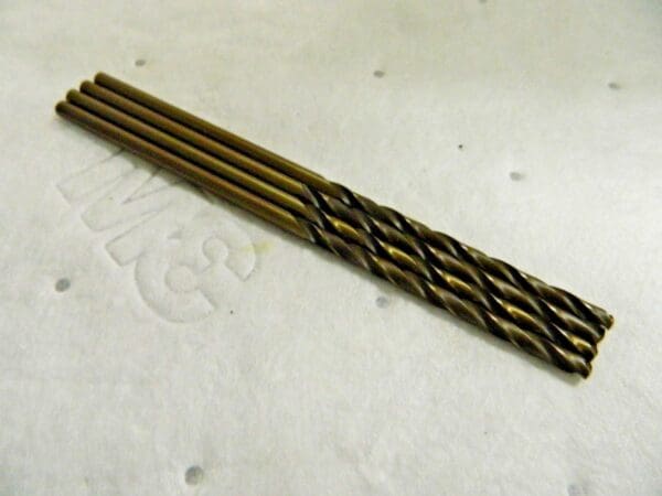 Hertel Cobalt Extra Length Drills Straight Shank 1/4" x 8" 135° Qty 4 59922716