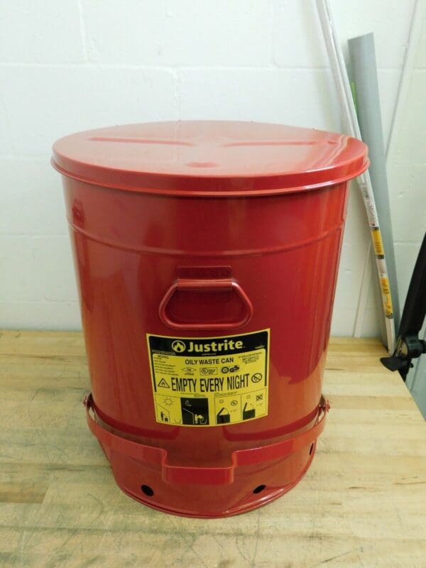 Justrite Steel Disposal Can 21 Gallon Cap Galvanized 09700 REPAIR