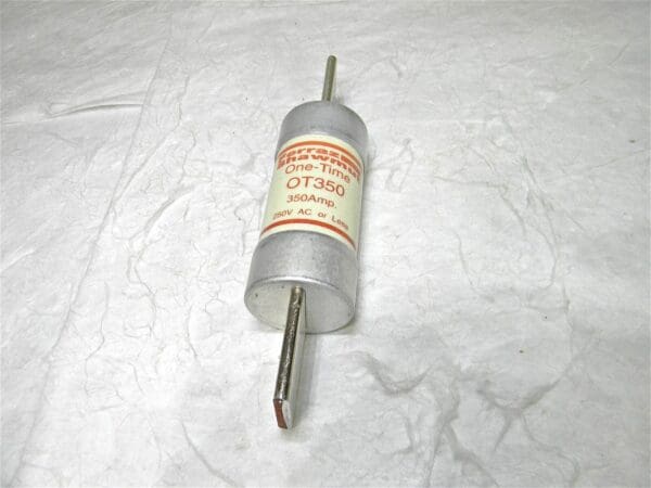 Ferraz Shawmut One Time Fuse 250V 350A Class K5 Fast Acting 53mm x 219mm OT350