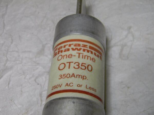 Ferraz Shawmut One Time Fuse 250V 350A Class K5 Fast Acting 53mm x 219mm OT350