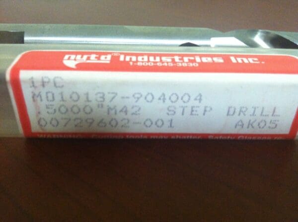 NYTD Step Drills .3346-.5000" x .5000" x 4-3/8" x 7-1/4" QTY 2 MD10137-904004