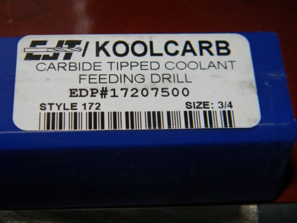 CJT Koolcarb Feeding Drill 3/4" x 11-3/4" 2F Carbide Tip 17207500