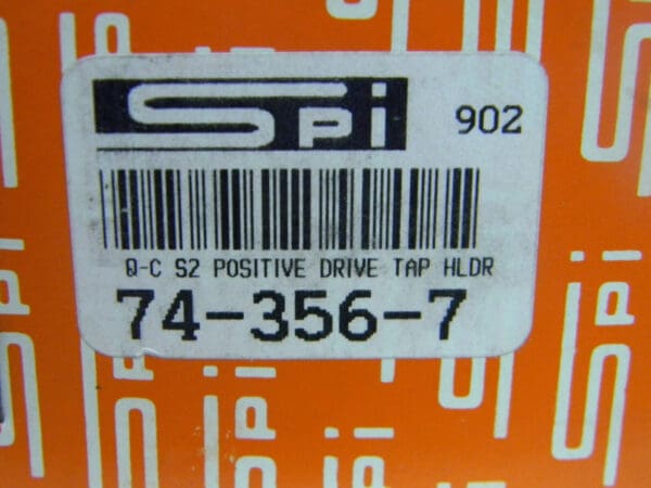 SPI Positive Drive Tap Holder 9/16" x 2" Model 74-356-7