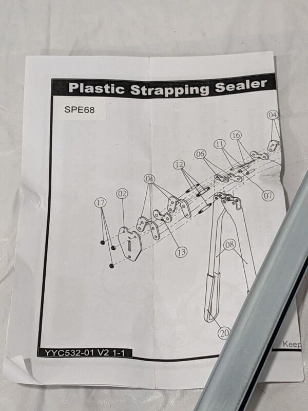 PAC STRAPPING 3/4" Wide, Sealers-Front Action Open Function SPE68