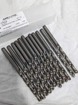 CLEVELAND Jobber Drill 12pc: 6.80 mm Dia, 135 deg Point, Cobalt C70114