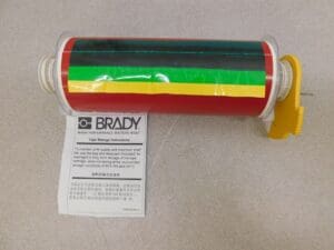 BRADY Vinyl Tape: 8" x 50', Red. 13553