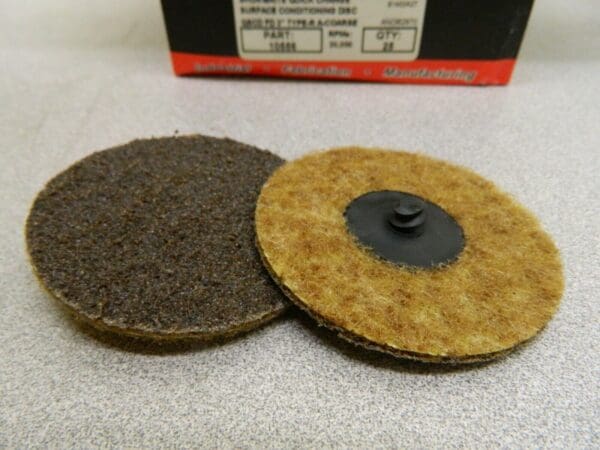 Superior Abrasives Aluminum Oxide Quick Change Disc 25 Pack 3" Disc Diam 10556