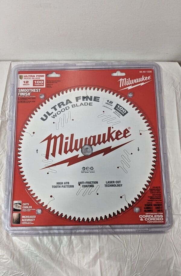 Milwaukee Ultra Fine Circular Saw Wood Blade 12" 100T 48-40-1228