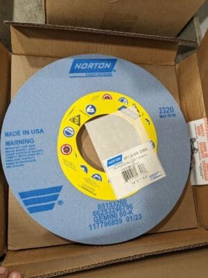 NORTON Surface Grinding Wheel: 14" Dia, 1" Thick, 5" Arbor, 60 Grit 66253246796