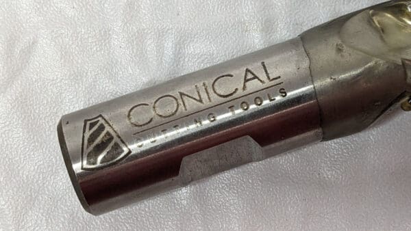 Conical Tapered End Mill 5 Deg HSS 3FL 3/8" X 2-1/4" X 0.7687" E-609