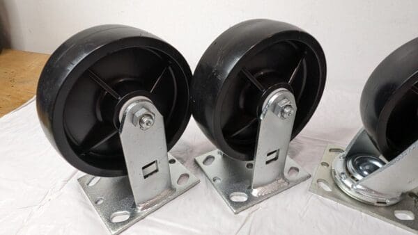 PEMCO Set of 4 6" X 2" Casters Polyolefin Wheels for Jobox 1-321990