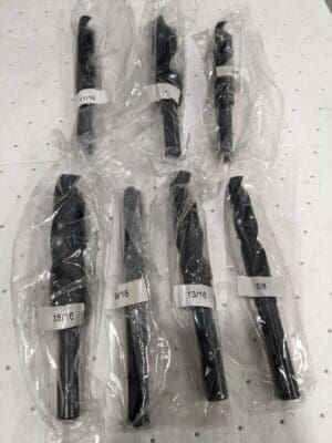 Drill Bit Set: 7 Pc Reduced Shank Drill Bit Set, 118º 79981866