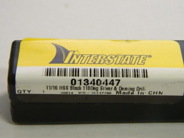 Interstate Silver & Deming Reduced Shank Drill Bit 11/16" HSS Qty. 2 #01340447