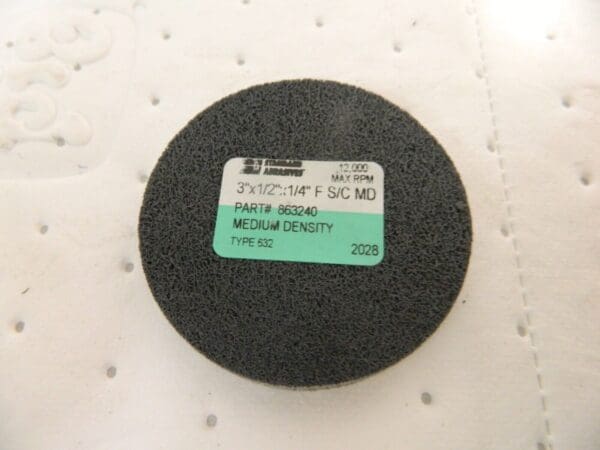 Standard Abrasives 3" x 1/2" x 1/4 Silicon Carbide Deburring Wheel Qty 10 863240