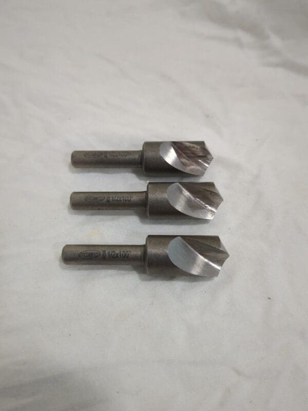 KEO Countersink 3pc: 1/2" Head Dia, 100 ° Included Angle, 1 Fl HSS RH 103-053120