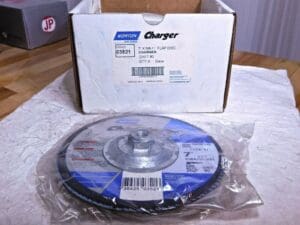 Norton Flap Discs Charger Type 27/R822 7”x 5/8-11 80 Grit Qty-5 63642503521