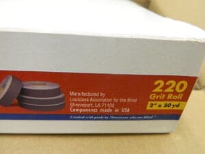 Skilcraft Shop Roll 2" x 50 Yds 220 Grit Type II J Qty 10 Rolls 5350-00-274-6209