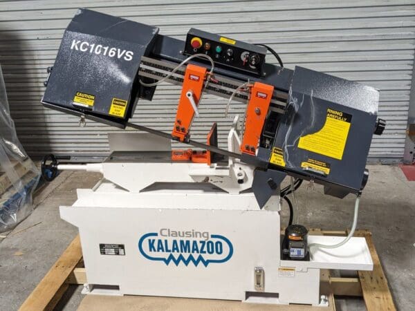 Clausing Kalamazoo 10" x 16" Horizontal Bandsaw 230/460v 3 Ph. KC1016VS Damage