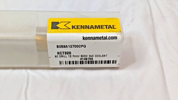 Kennametal Carbide Drill Through Coolant 1/2"D 2FL B053A12700CPG KC7325 4149766