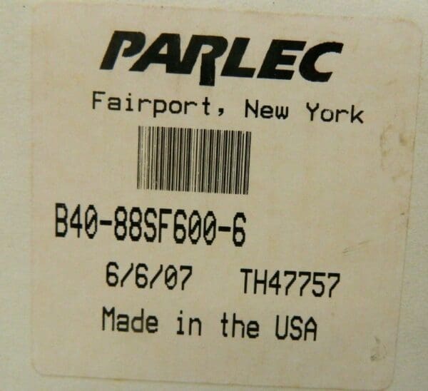 Parlec BT40 End Mill Holder 7/8” Hole Heat Shrink 6” Projection B40-88SF600-6