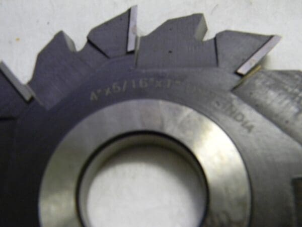 Interstate HSS Side Milling Cutter 4" Diam x 5/16" Width of Cut 03034196